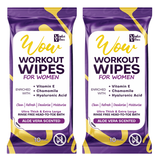 Work Out Wipes for Women - Aloe Vera 2 Pack