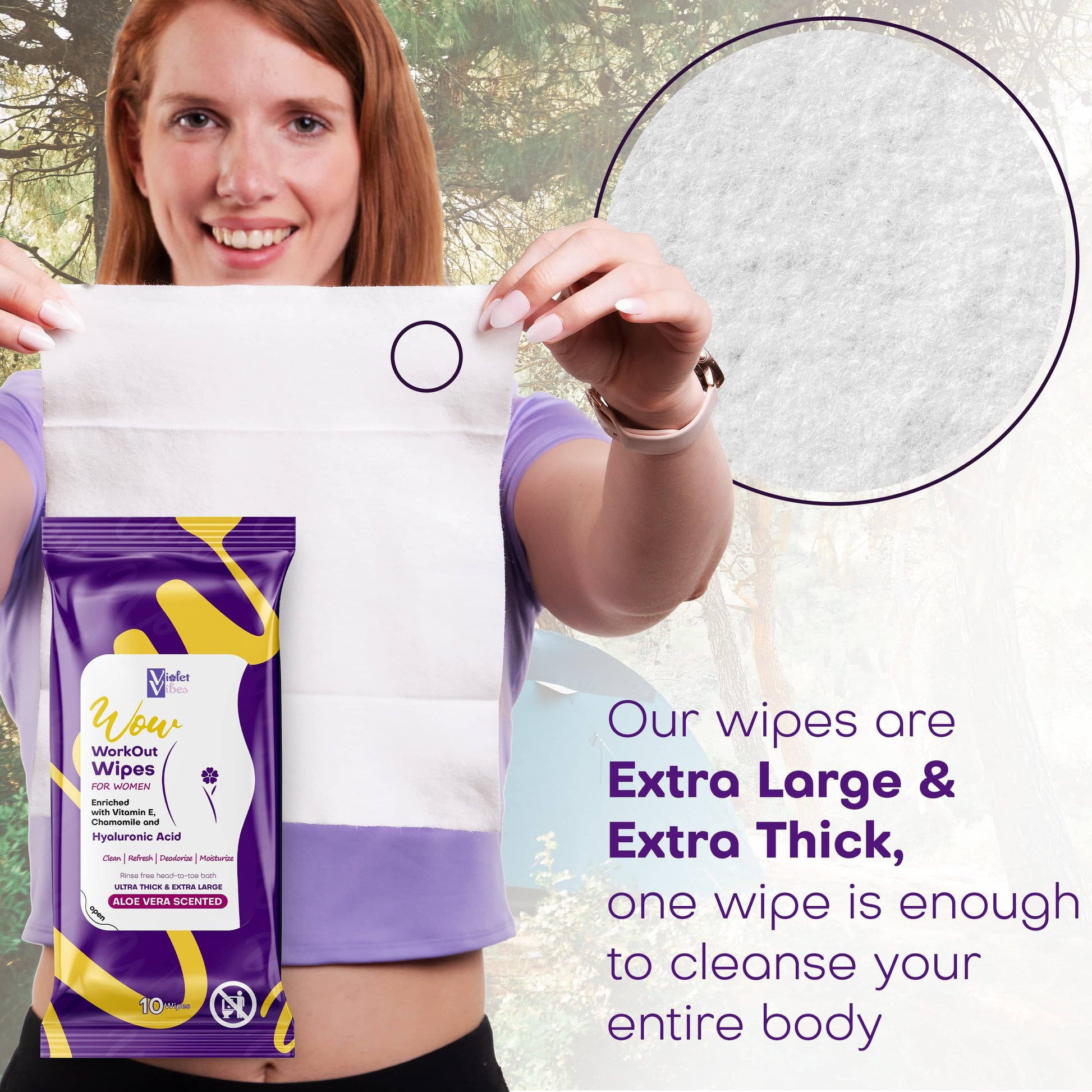 Work Out Wipes for Women - Unscented 2 Pack